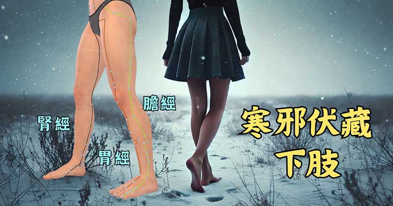 下肢伏藏的寒氣，很不容易被消除