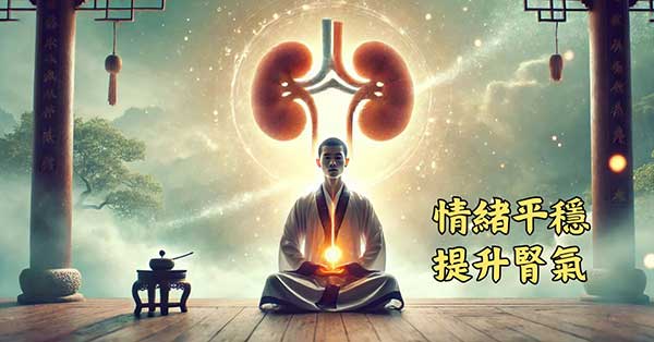 平穩的情緒，可以提升腎氣