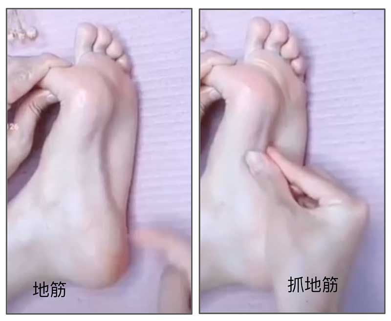 抓地筋改善腎經的經筋異常