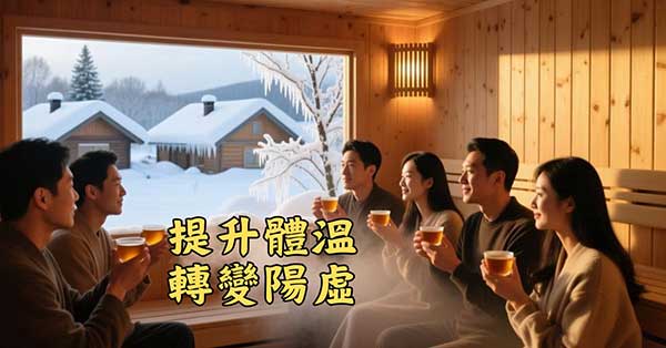 全身性的提升體溫，是改善「倒鐵三角」最快的方法