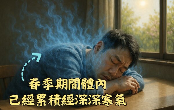 許多人在春季期間，體內已經累積深深的寒氣