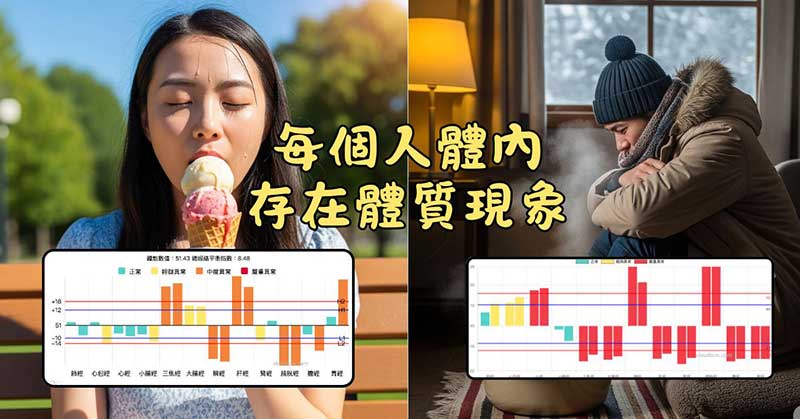 每個人的身體裡面，都存在著特定的體質現象