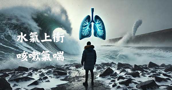 水氣上衝造成咳嗽氣喘