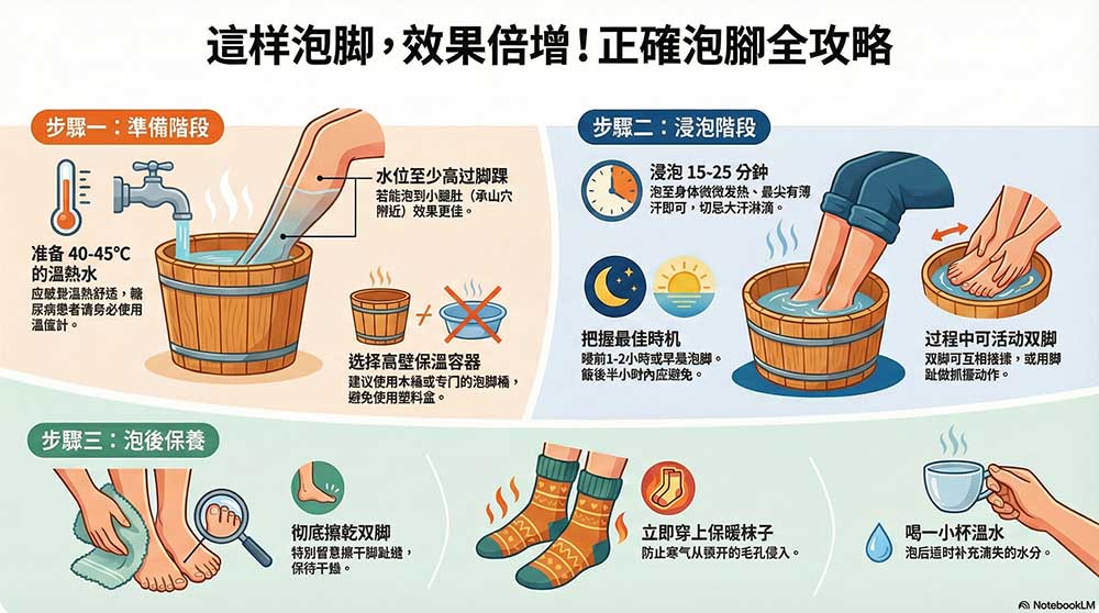 完整的泡腳程序全攻略