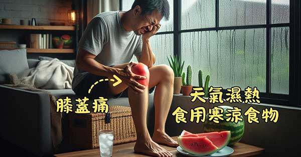 現代人在夏天食用生冷食物，誘發關節疼痛而不自知