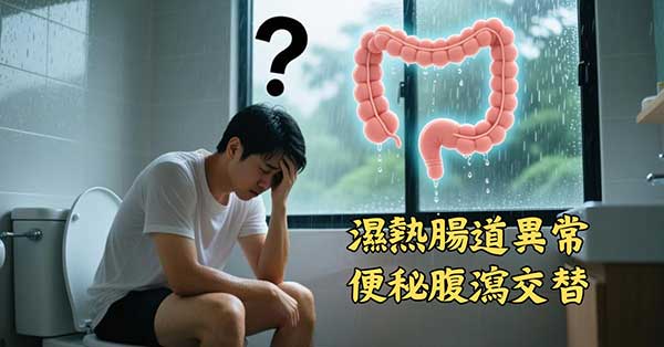 體內濕熱，很容易出現腸道異常症狀