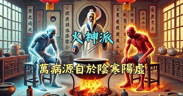 火神派面對多數疾病，都認為源自於陰寒陽虛