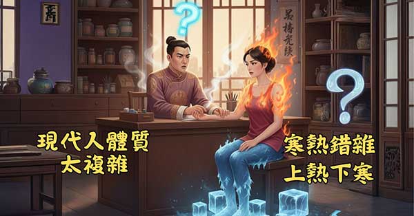 綜合經絡體質體內寒熱夾雜，中醫師不容易開藥