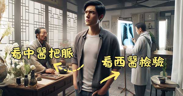 現代人生病的時候，通常不會主動選擇中醫