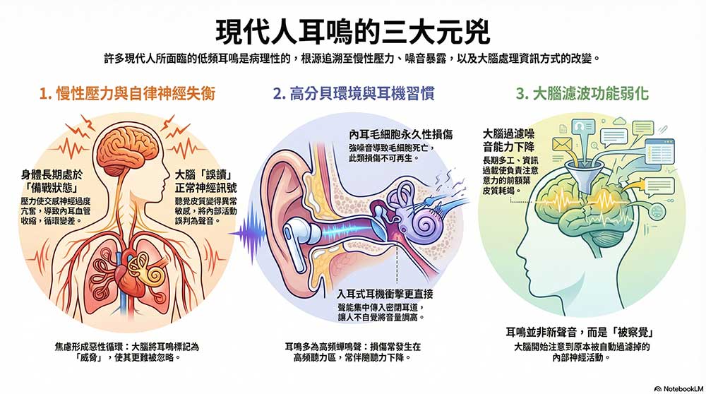現代人容易出現耳鳴的原因