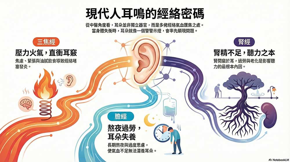 現代人容易耳鳴的經絡密碼