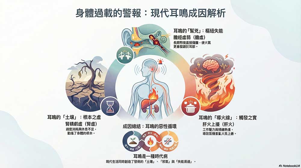 現代人身心過載造成耳鳴