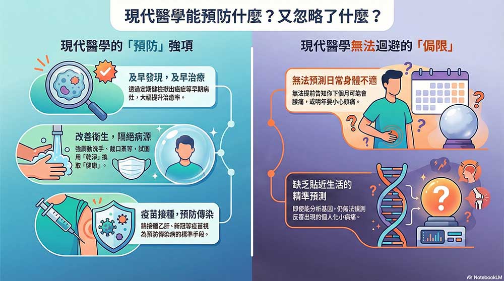 現代預防醫學經常遇到種種侷限