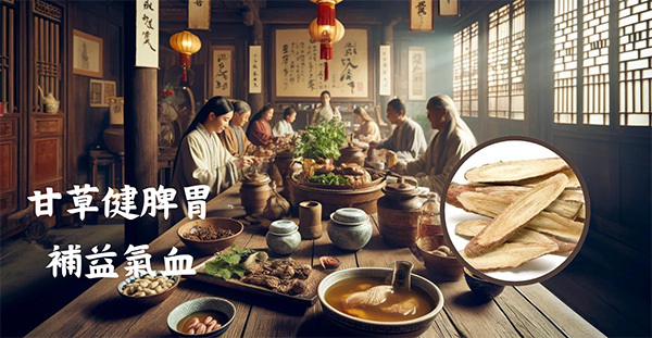 甘草可健脾胃，大補身體的氣血
