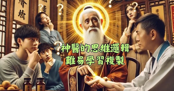 神醫的思維，經常讓人難以理解與學習