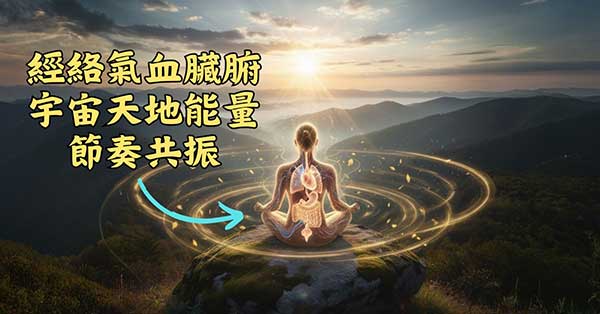 人體經絡氣血與臟腑，與天氣能量共振