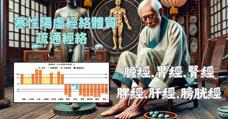 綜合經絡體質，核心的異常經絡