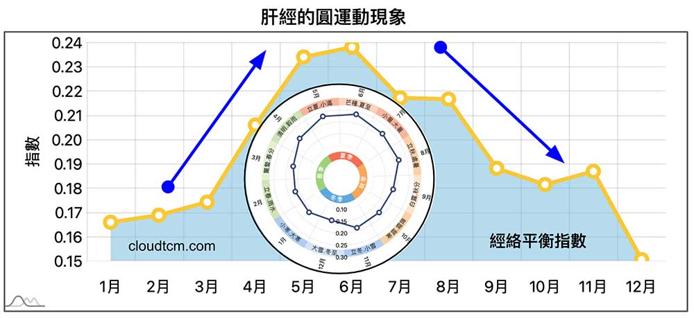 肝經的圓運動現象