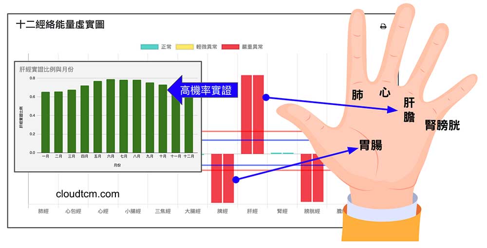 現代人肝經實證，肝胃不和