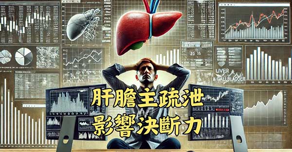 肝膽主疏泄，會影響到一個人的決斷力