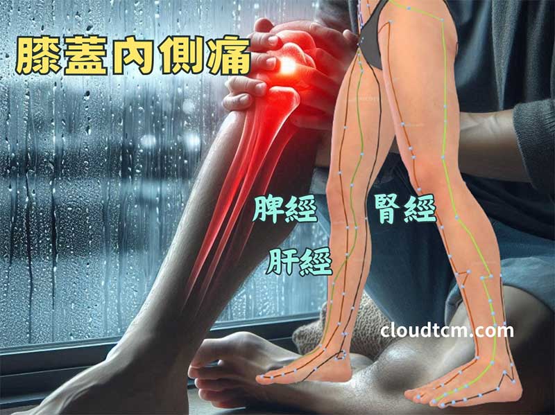 膝蓋內側痛，可能是肝經、脾經與腎經異常造成