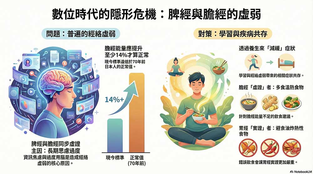 現代人普遍膽經與脾經能量氣血不足