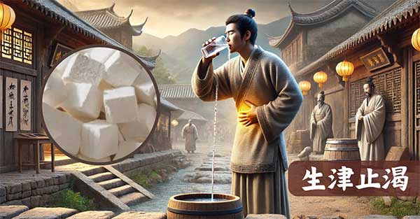 葛根具備宣生津止渴的功效