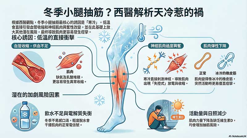 從西醫角度看小腿抽筋原因