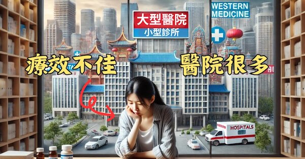 現代醫療診所發達，有一定比例的人卻感到療效不佳