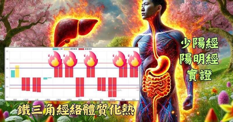 鐵三角經絡體質的人，確實體內很容易發熱
