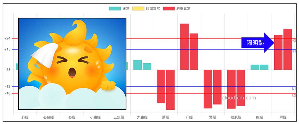 夏季容易出現型態，其實就是陽明濕熱膀胱炎的模型