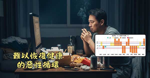 有些人難以恢復健康，進入一種惡性循環