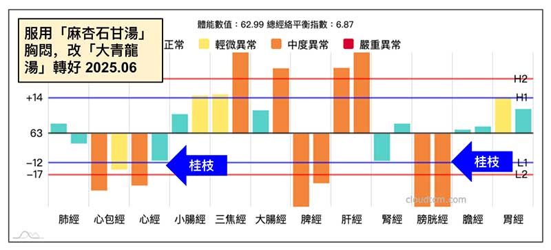 從經絡圖中，可以找到用藥修正的靈感