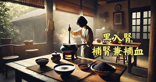 冬季運用一些黑色的食物，可以補腎兼補血