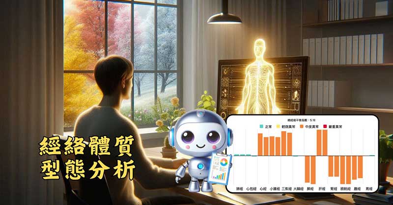 AI協助經絡體質型態分析