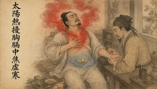 太陽熱擾胸膈中焦虛寒