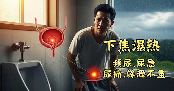 下焦濕熱的人，很容易頻尿且尿痛