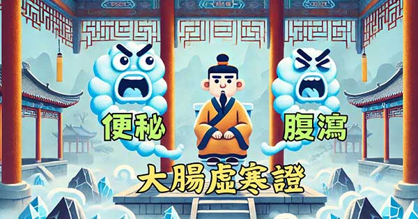 大腸虛寒證，有可能出現便秘或腹瀉