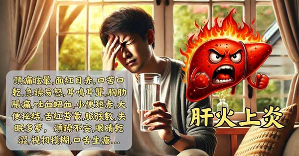 肝火上炎的相關症狀