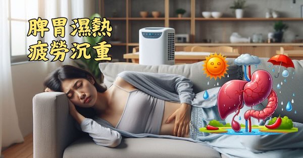 脾胃濕熱時，很容易出現疲勞沉重感