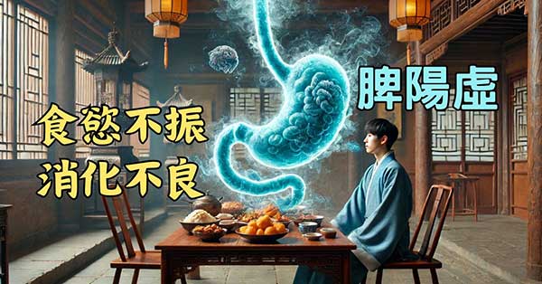脾陽虛的人最容易食慾不振，消化不良