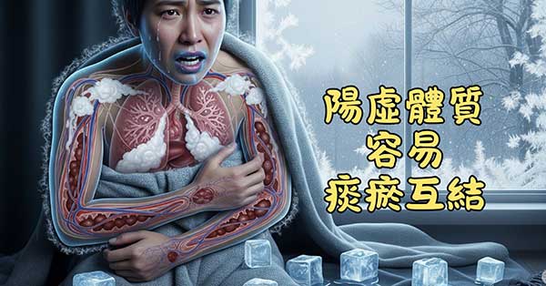 寒性陽虛體質的人，體內容易痰瘀互結