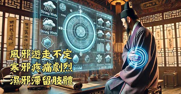 古人發現風寒濕，對身體會產生各種影響